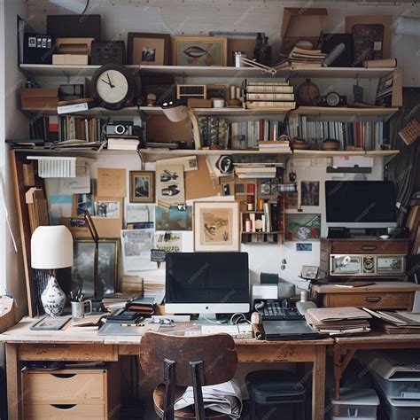 A stepbystep guide to decluttering a workspace | Premium AI-generated image