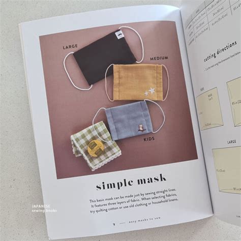 Image result for Japanese Sewing Books 3D Mask Pattern and Tutorial