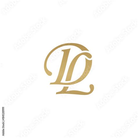 Letter dl logo design inspiration clean Royalty Free Vector