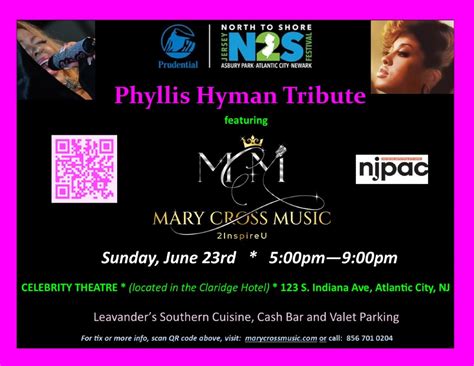 NJPAC & North2Shore Festival present Phyllis Hyman Tribute featuring ...