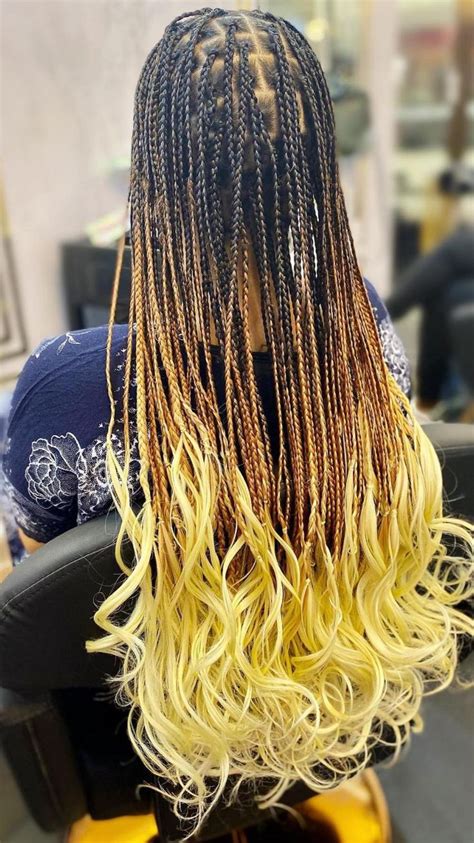 French Curl Box Braids Tutorial 的图像结果