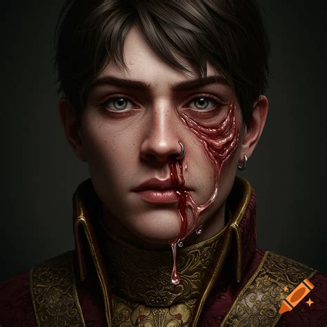 Human face on a spine on Craiyon