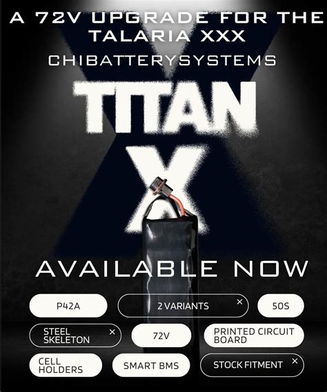 ChiBatterySystems 72V Talaria XXX are out NOW! : r/Talaria