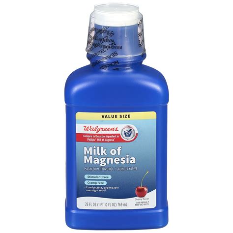 Walgreens Milk of Magnesia Liquid Cherry | Walgreens