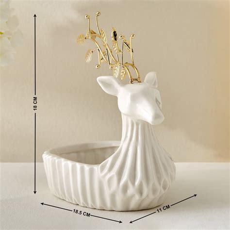 Buy Brighton Rudo Ceramic Reindeer Decorative Bowl from Home Centre at ...