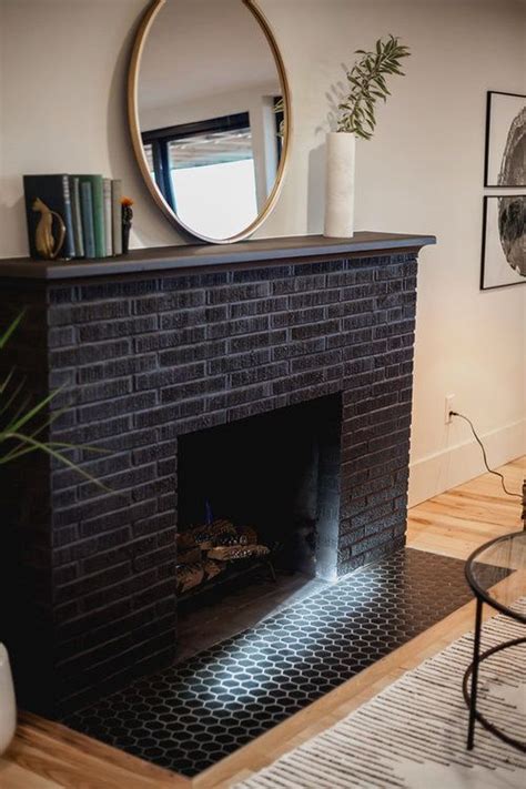 How To Paint Dark Brick Fireplace at Alice Frazier blog
