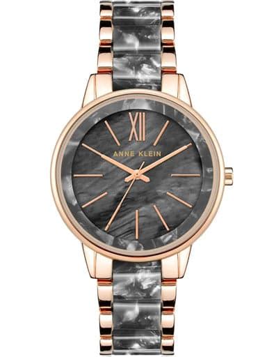 Anne Klein Trend Grey Dial Two Toned Plastic Strap Watch Ncak1412Gyrg
