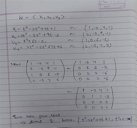 7. (a) determine whether (1,1,2), (1,2,5) and (5,3,4) form the basis ...