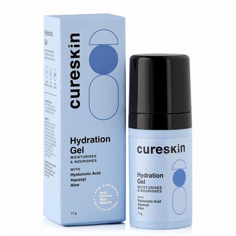 Cureskin Hydration Gel with Hyaluronic Acid, Aquaxyl, Aloe ...