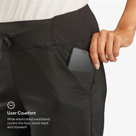 Buy Womens Black Hiking Pants NH100 Online | Decathlon