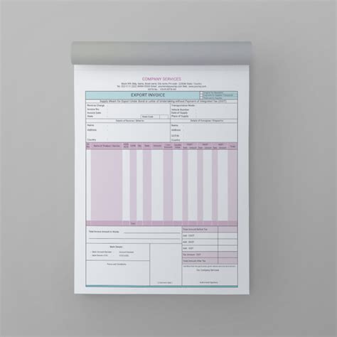 Bill Books-A4 Bill Books Design Templates - 1874