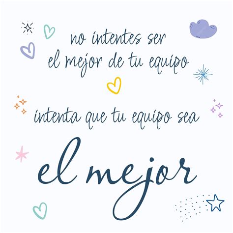 Premium Vector | Motivational Banner spanish The best team work environment