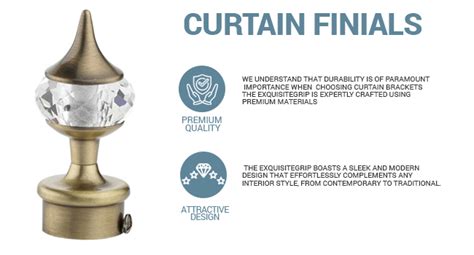 Buy GLOXY Aluminium Single Diamond Curtain Bracket Parda Holder with ...