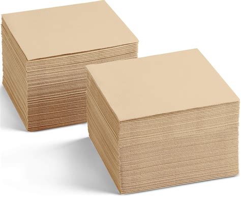 Amazon.com: 200 Linen-Feel Beverage Napkins - Disposable Cocktail ...