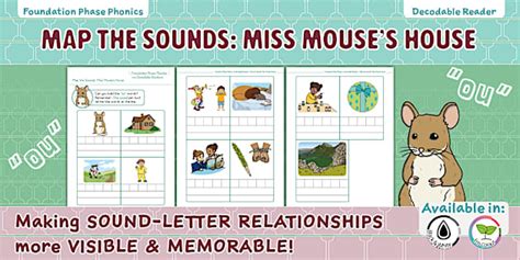 Foundation Phase Phonics - Decodable Readers - ou Digraph Sound Mapping