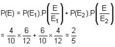 A bag contains 4 red and 6 black balls. A ball is drawn at random from ...