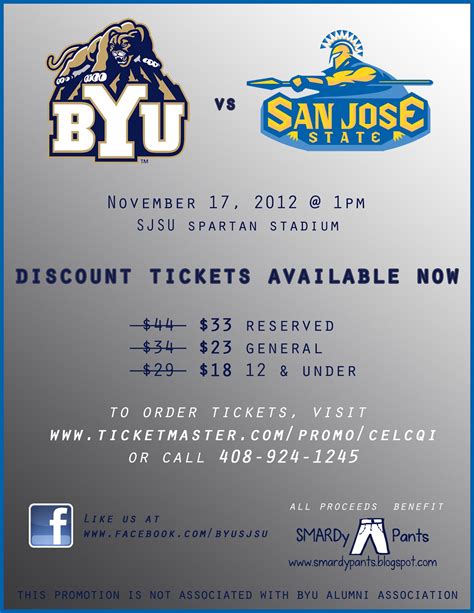 SMARDy Pants: BYU vs SJSU Tickets Still Available