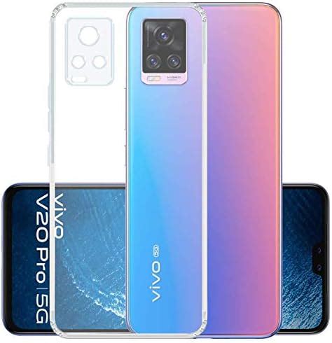AA19® Ultra Thin Mobile Back Case Cover for Vivo V20 Pro (Soft Silicon ...