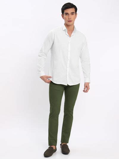 Buy White Shirt with Sage Green Chinos: Pack of 2 Online in India -Beyoung