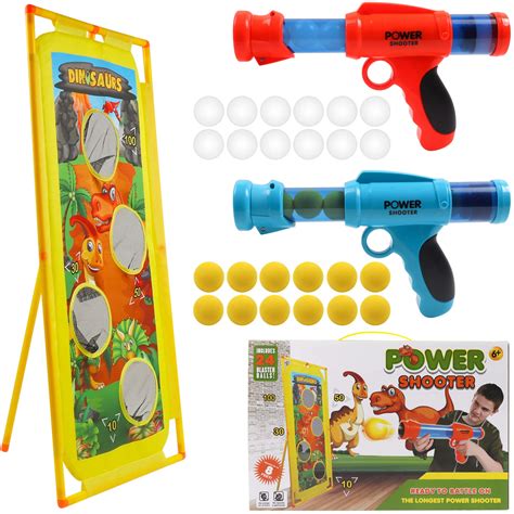 Dighealth 2 Pcs Power Gun And Standing Shooting Target Outdoor ...