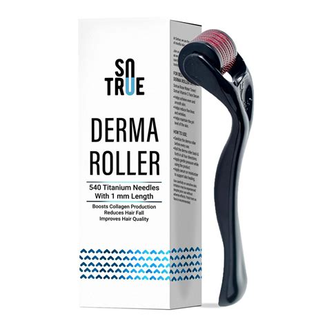 Buy Sotrue Derma Roller For Hair Growth 1 mm with 540 Titanium Needles ...
