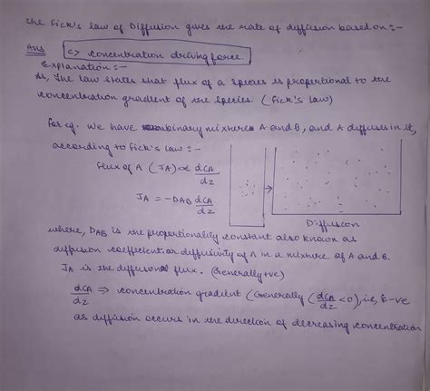 Image result for Diffusion Rate Equation