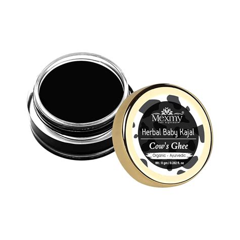 Buy Mexmy Feel Eighteen Herbal Baby Kajal Black For Newborn - 100% ...
