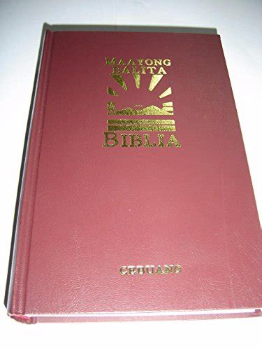 Buy Cebuano Maayong Balita Biblia (MBB) Bible, Pew Size Burdy Hardcover ...