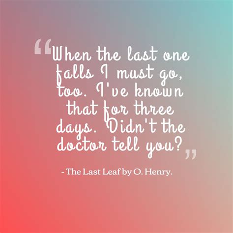 Book Review: The Last Leaf (O. Henry). – Books and blues