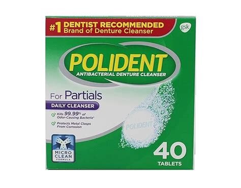 Polident Polident Partials Denture Cleanser, 40 Count : Amazon.in ...
