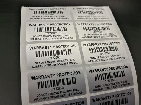 Buy Tamper Proof Void Sticker Protection Labels Security Seal serial ...