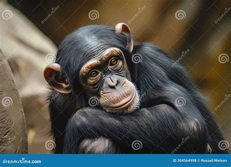 Chimpanzee - Central and West Africa Stock Illustration - Illustration ...
