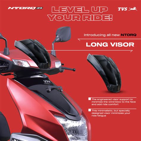 TVS Ntorq 125 Long Visor - Stylish Protection for Your Ride
