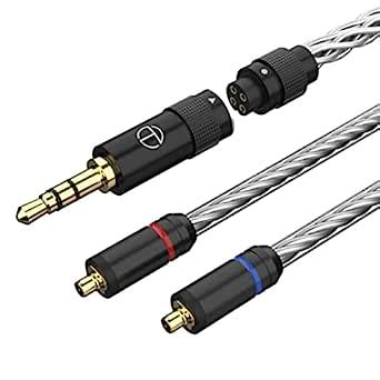 Trn TN MMCX Upgrade Cable with EZ Swap Audio Connectors for IEMs, 8 ...