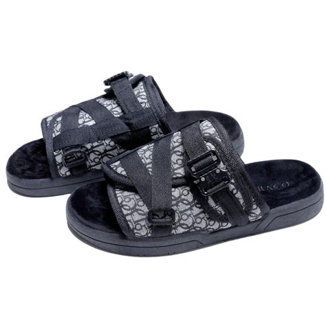 DracoSlides - Comfortable Luxurious Slides For Men & Women - Black ...
