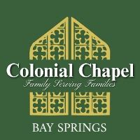 Bay Springs Location | COLONIAL CHAPEL - BAY SPRINGS of Bay Springs
