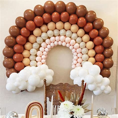 Buy Boho Rainbow Balloon Garland Kit - 194PCS Brown Nude Pink White ...