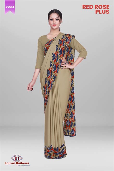 RPS5A - Uniform Sarees | Kothari Uniforms | Red Rose Plus