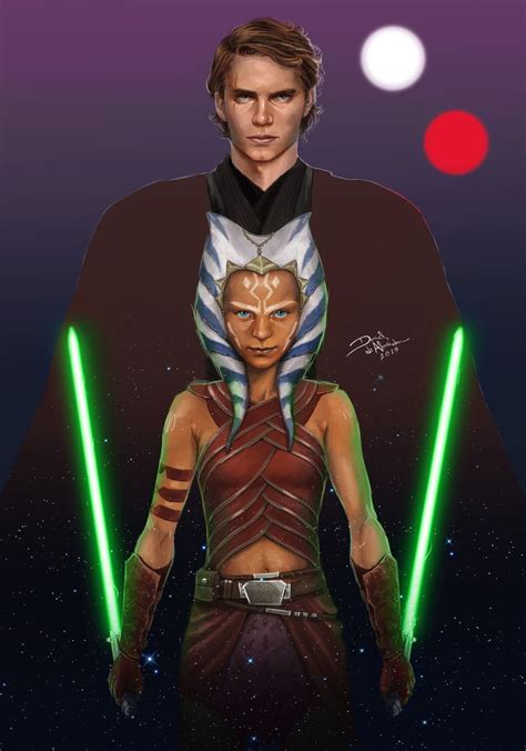 Anakin Skywalker and Ahsoka Tano, Daniel de Almeida e Silva | Star wars ...