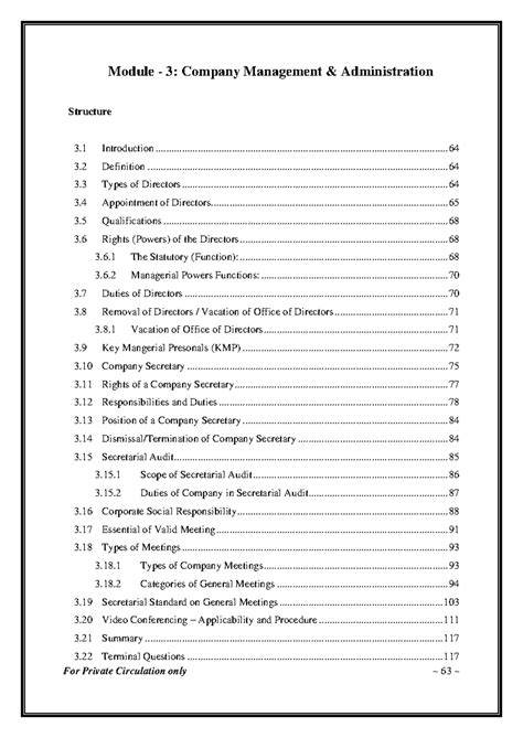 Company LAW company management and administration - Module - 3: Company ...