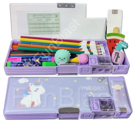 Buy FunBlast Multifunctional Pencil Box for Kids, Unicorn Pencil Box ...