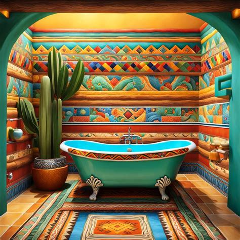 Spanish Style Soaking Tub - AI Generated Artwork - NightCafe Creator