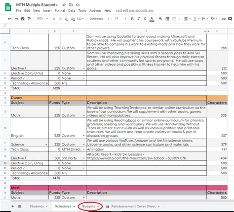 My Tech High Reimbursement Tracker 2.0 | HaiTechMama