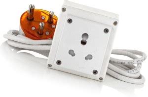HI-PLASST 16A(6yard) Only Socket Extension Board with Long Wire 1 ...