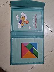 Buy PLUSPOINT Wooden Tangram Travel Game Magnetic Puzzle Book Game ...