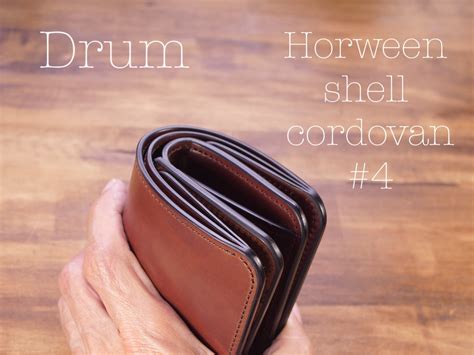 Drum / Horween shell cordovan #4 | robusta leather