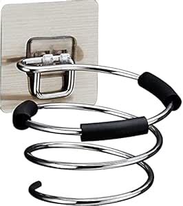 KESESU Hair Dryer Holder Wall Mounted Self Adhesive, Stainless Steel ...