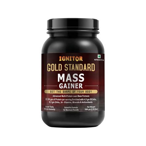 IGNITOR GOLD STANDARD Mass Gainer [Chocolate] | Lean Whey Protein ...
