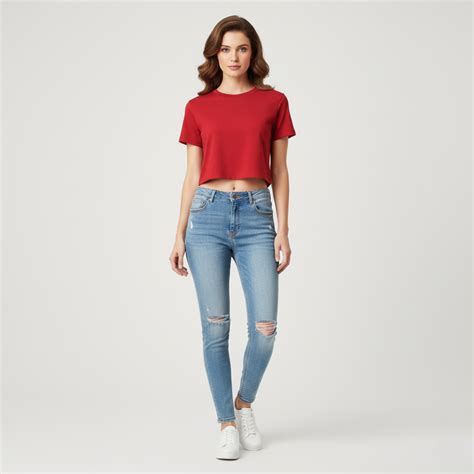 Women Regular Crop Top Red – Attire Sense