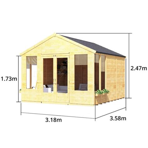 Buy BillyOh Summer House Log Cabin Garden Room Wooden Summerhouse Home ...